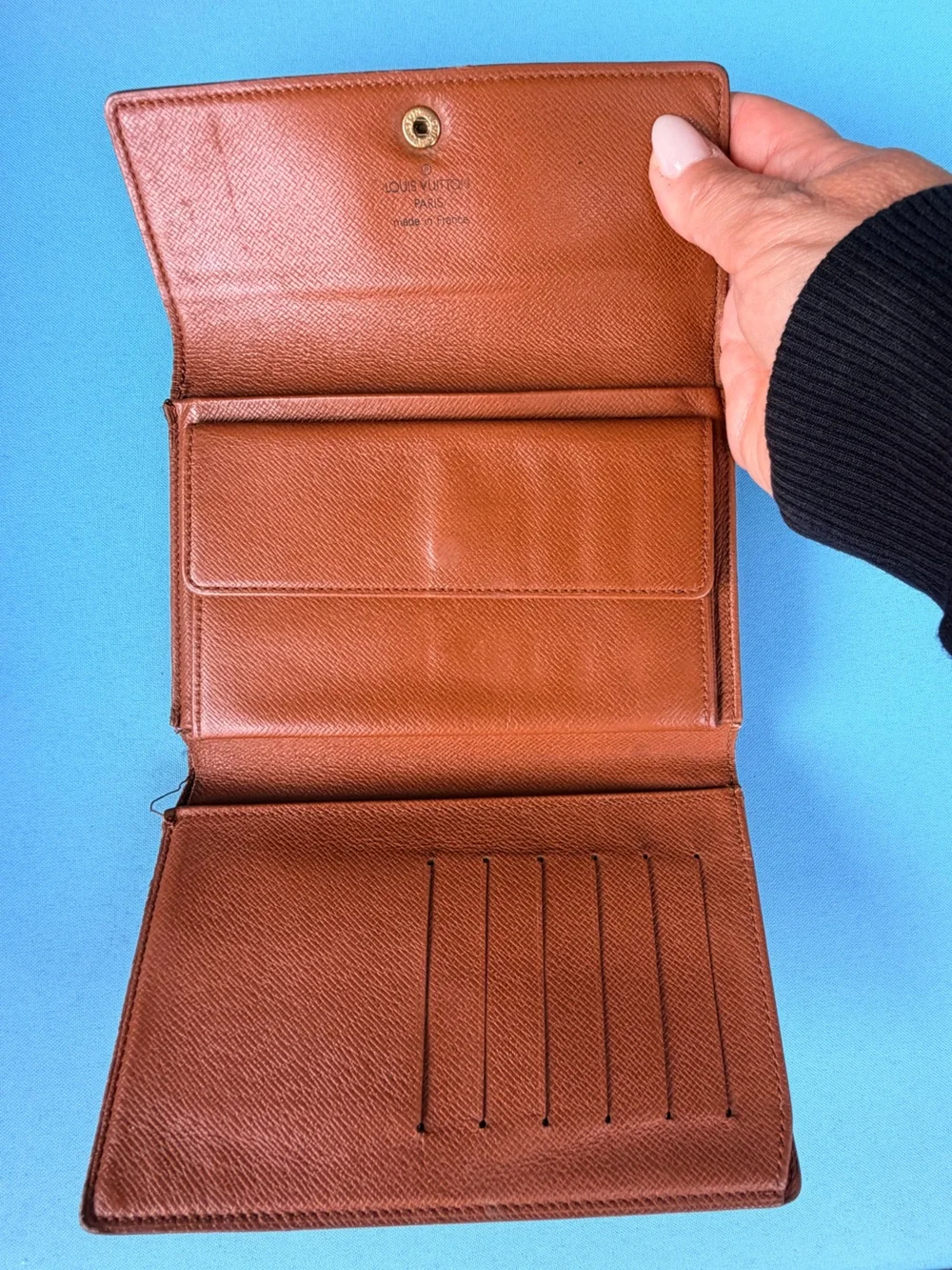 Louis Vuitton Monogram Canvas trifold wallet AUTHENTIC
